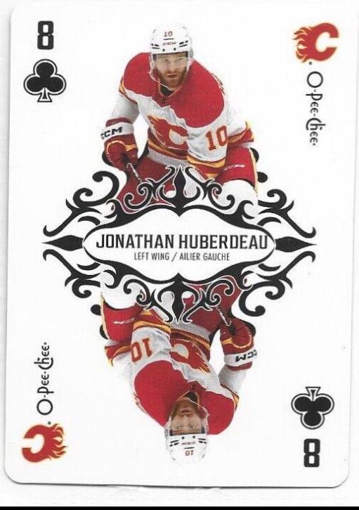 Jonathan Huberdeau #8-CLUBS Hockey Cards 2023 O-Pee-Chee Playing Cards