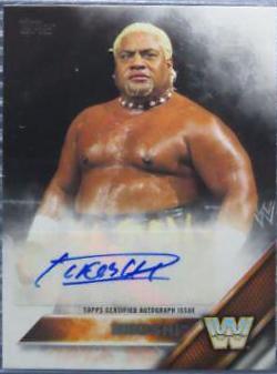 Rikishi Wrestling Cards 2016 Topps WWE Autographs