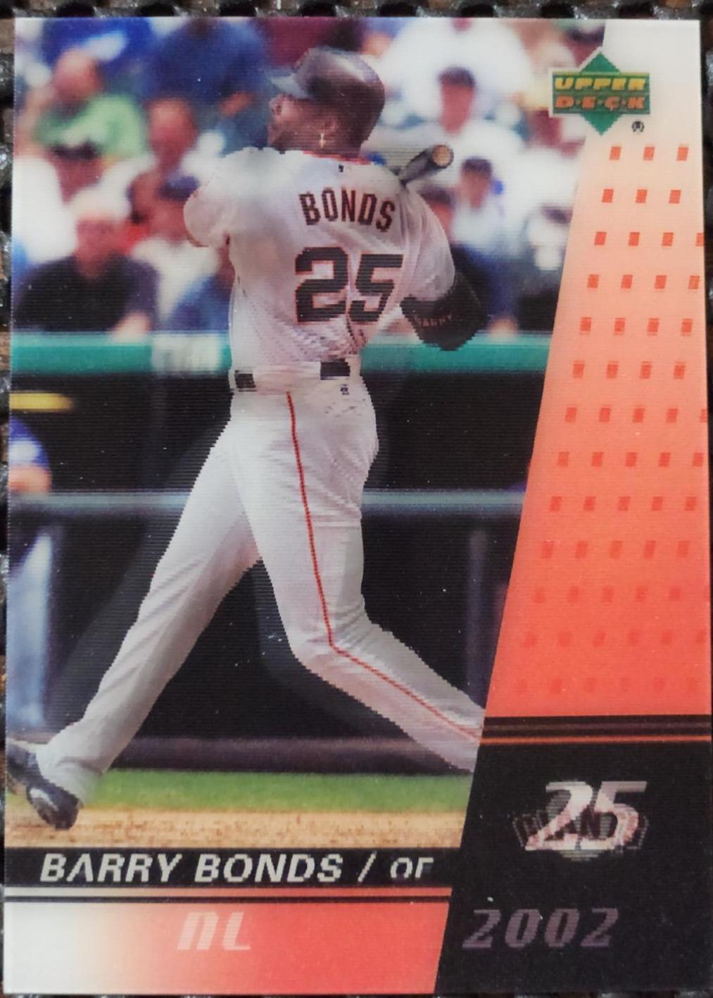 Barry Bonds #1 Baseball Cards 2003 Upper Deck UD Post MVP Action