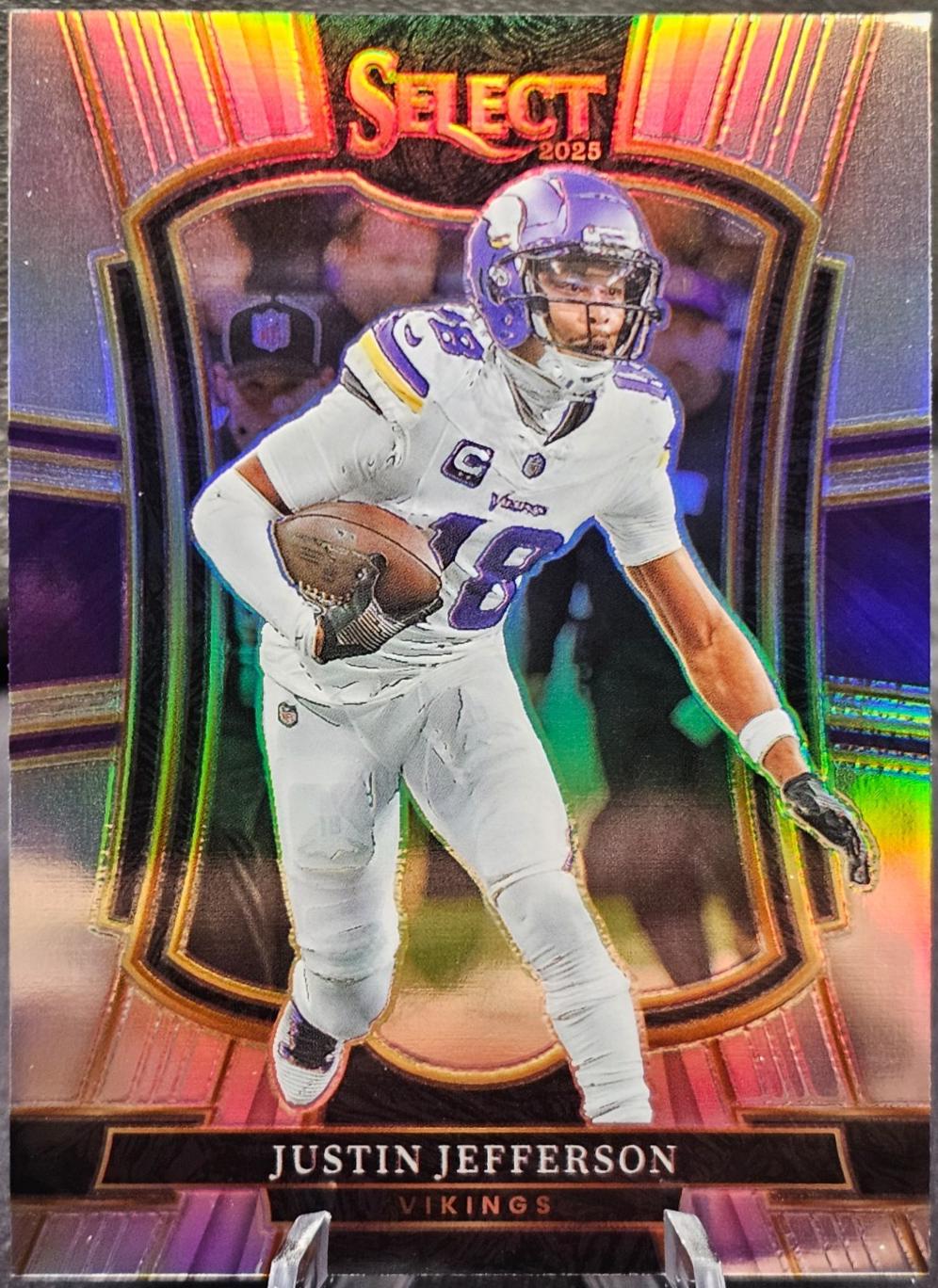 2025 Panini Select Justin Jefferson [Silver Prizm] #163 card