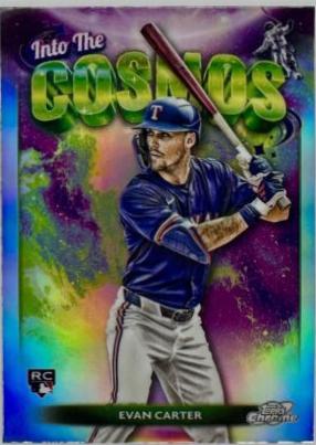 Evan Carter #ITC-23 Baseball Cards 2024 Topps Cosmic Chrome Into the Cosmos