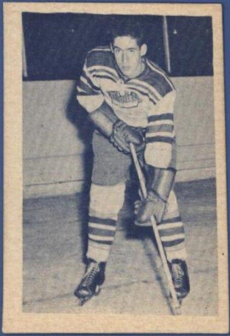 Raymond Cyr #81 Hockey Cards 1952 Juniors Blue Tint