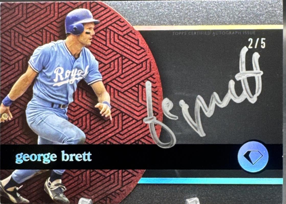 George Brett [Silver Ink Red] #BPA-GB
