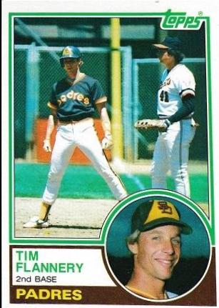 Tim Flannery #38 Baseball Cards 1983 Topps