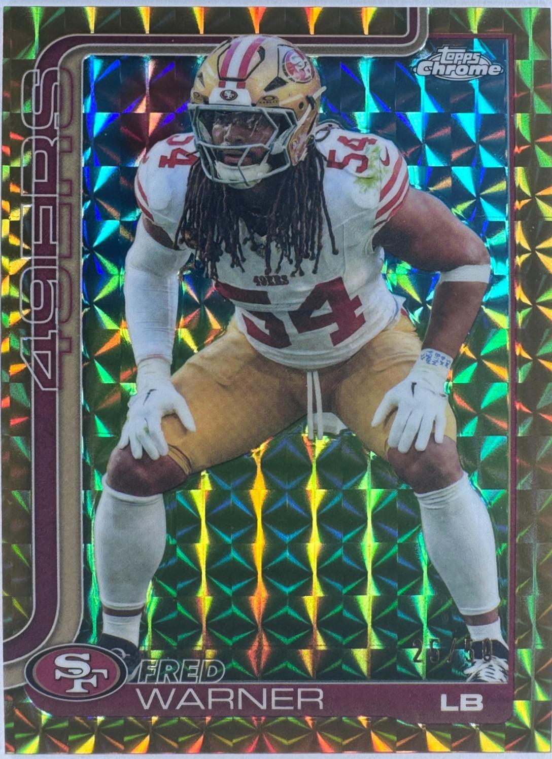 Fred Warner [Gold Geometric Refractor] #268