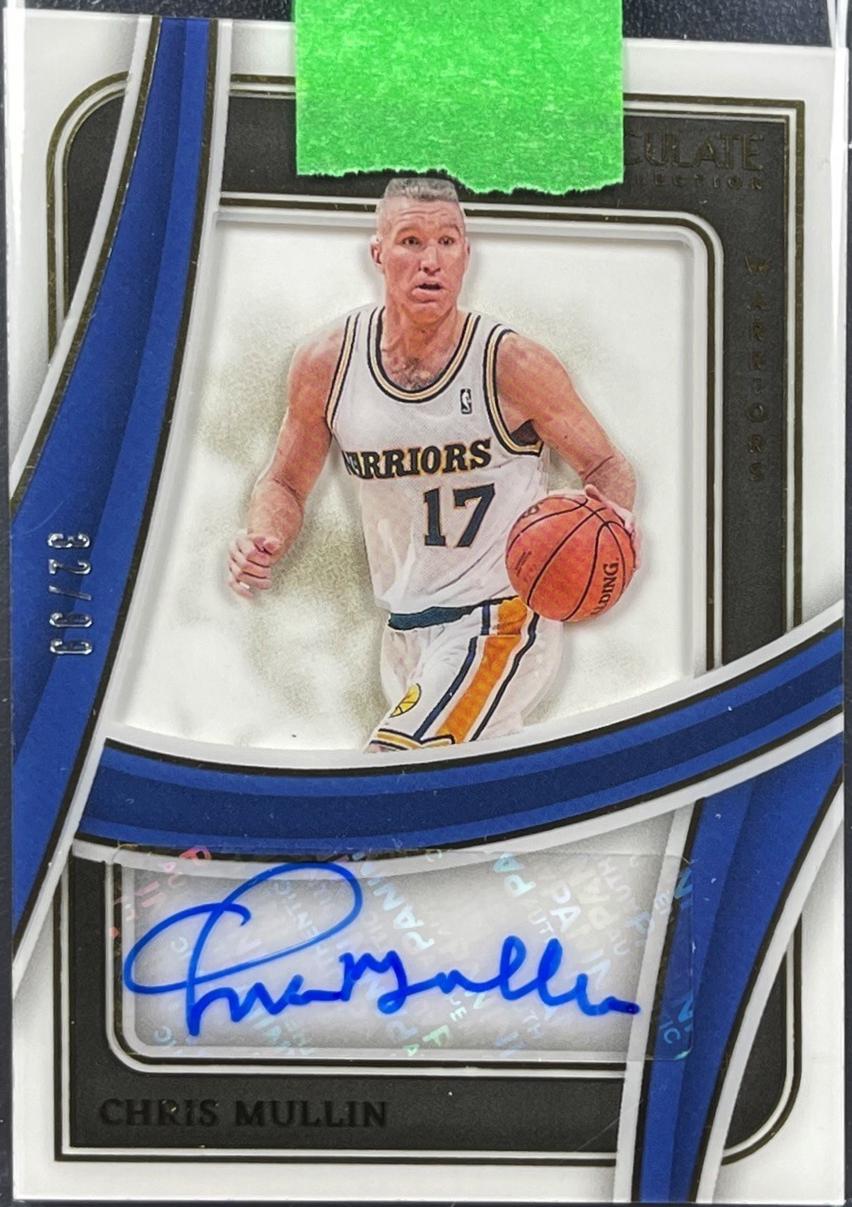 Chris Mullin #5 Basketball Cards 2023 Panini Immaculate Shadowbox Signatures