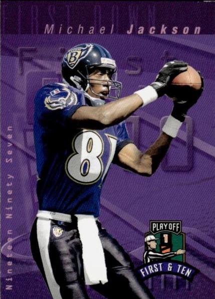 Michael Jackson #155 1997 Playoff 1st & 10 Football