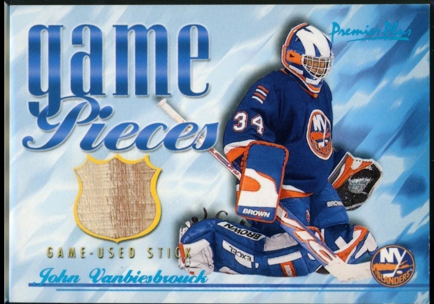 John Vanbiesbrouck #GP-JV 2000 Topps Premier Plus Game Pieces Hockey