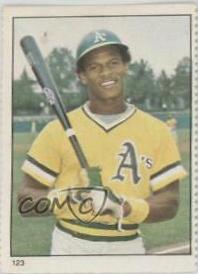 Rickey Henderson #123 Baseball Cards 1982 Fleer Stamps