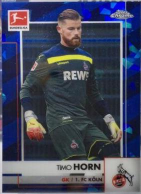 Timo Horn #53 2020 Topps Chrome Bundesliga Sapphire Soccer