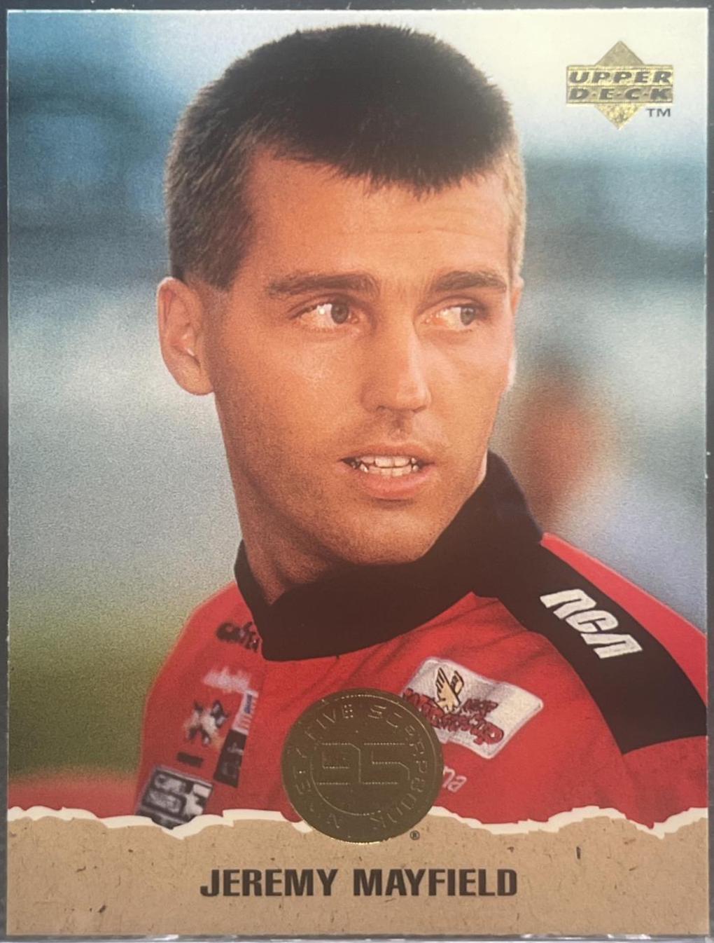 Jeremy Mayfield #62 Racing Cards 1996 Upper Deck NASCAR