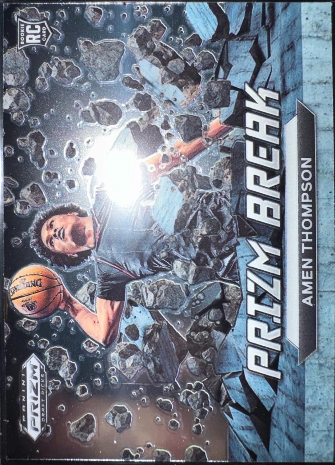 Amen Thompson #10 Basketball Cards 2023 Panini Prizm Draft Picks Break