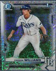 Carson Williams [Sparkle Refractor] #BDC-180 Baseball Cards 2021 Bowman Draft Chrome Prices