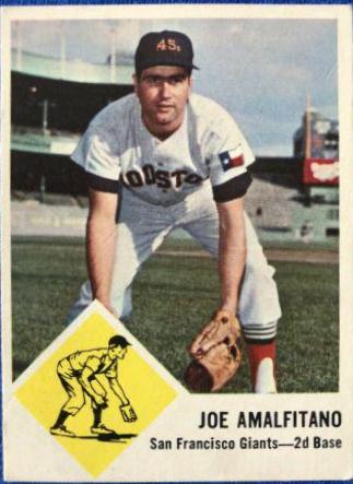 Joe Amalfitano #36 Baseball Cards 1963 Fleer