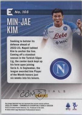 Min jae Kim #166 Soccer Cards 2022 Panini Chronicles Serie A