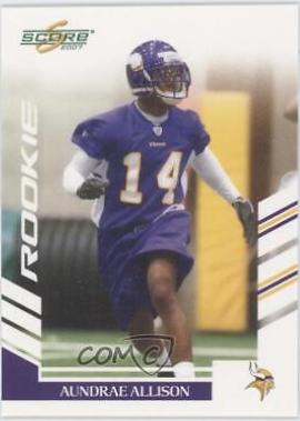 Aundrae Allison #349 Football Cards 2007 Panini Score