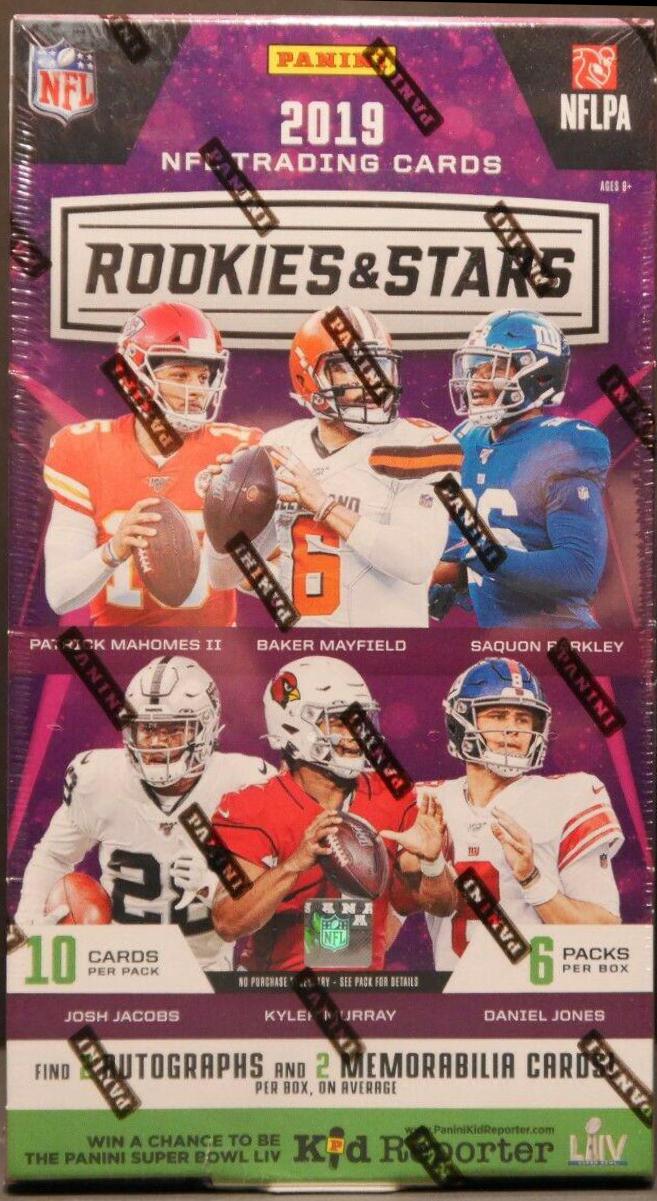 Hobby Box Football Cards 2019 Panini Rookies & Stars