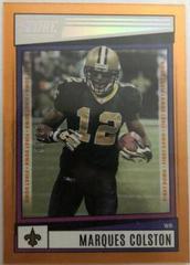 Marques Colston [First Down] #62 Football Cards 2022 Panini Score Prices
