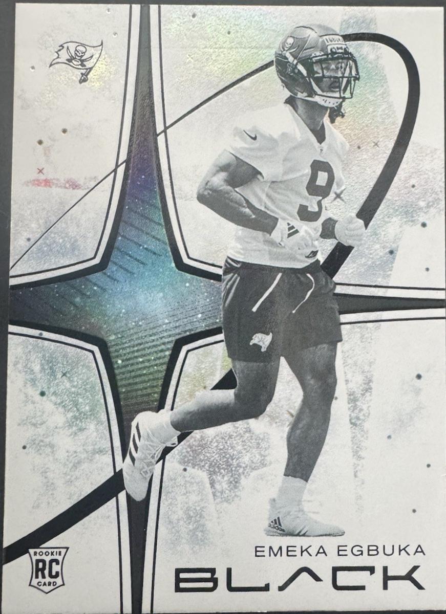 Emeka Egbuka #23 2025 Panini Black Football White Night