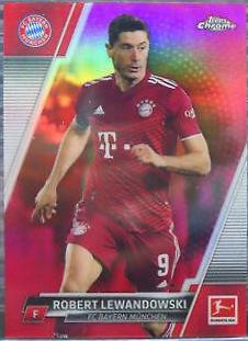 Robert Lewandowski #83 2021 Topps Chrome Bundesliga Soccer