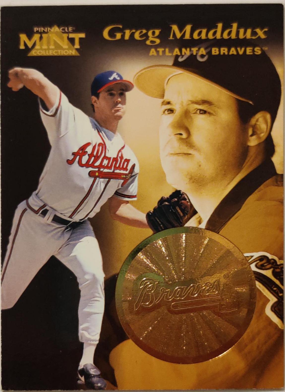 Greg Maddux #11 Baseball Cards 1997 Pinnacle Mint Bronze
