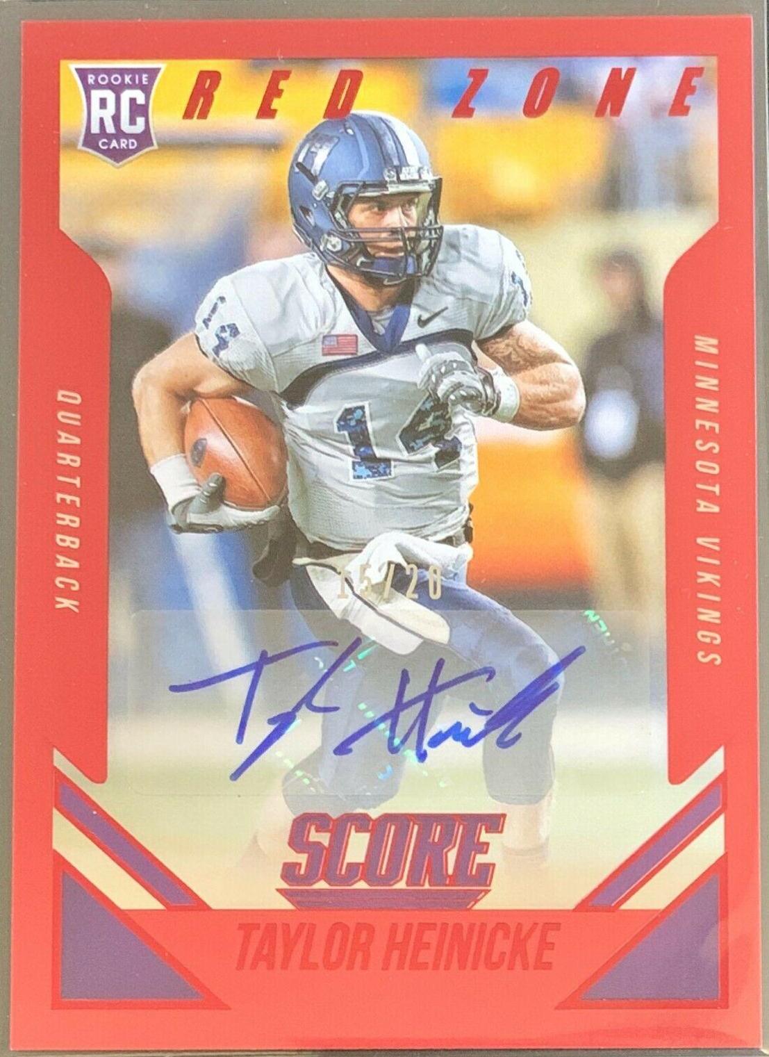 Taylor Heinicke [Autograph Red Zone] #371