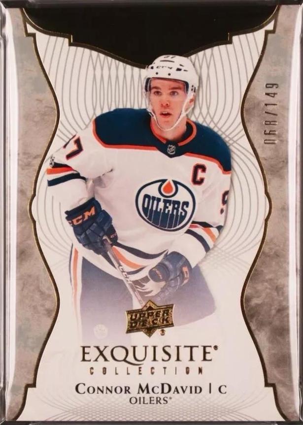 Connor McDavid #10 Hockey Cards 2017 Upper Deck Ice Exquisite Collection