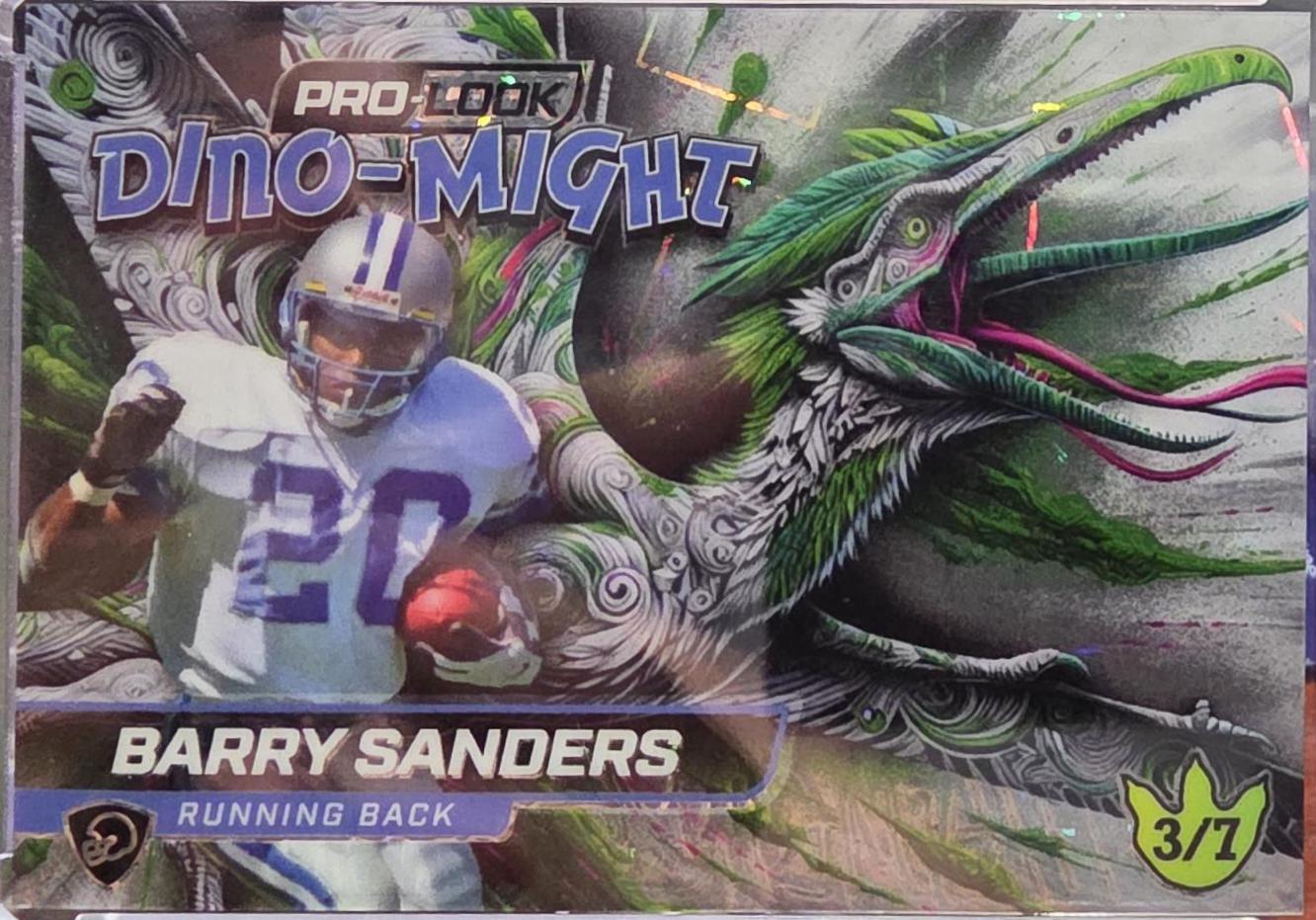 Barry Sanders #DMPPTE3-BS 2025 Wild Card Pro Look Dinomight Football