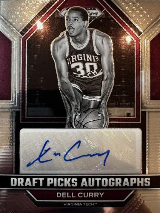 Dell Curry #DPA-DCY Basketball Cards 2023 Panini Prizm Draft Picks Autographs
