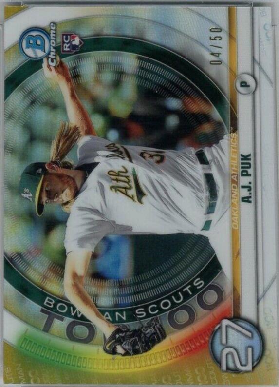 A.J. Puk [Gold Refractor] #BTP27