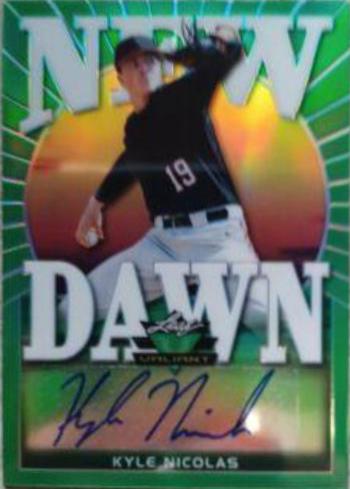 Kyle Nicolas #BA-KN1 2020 Leaf Valiant Autographs Baseball