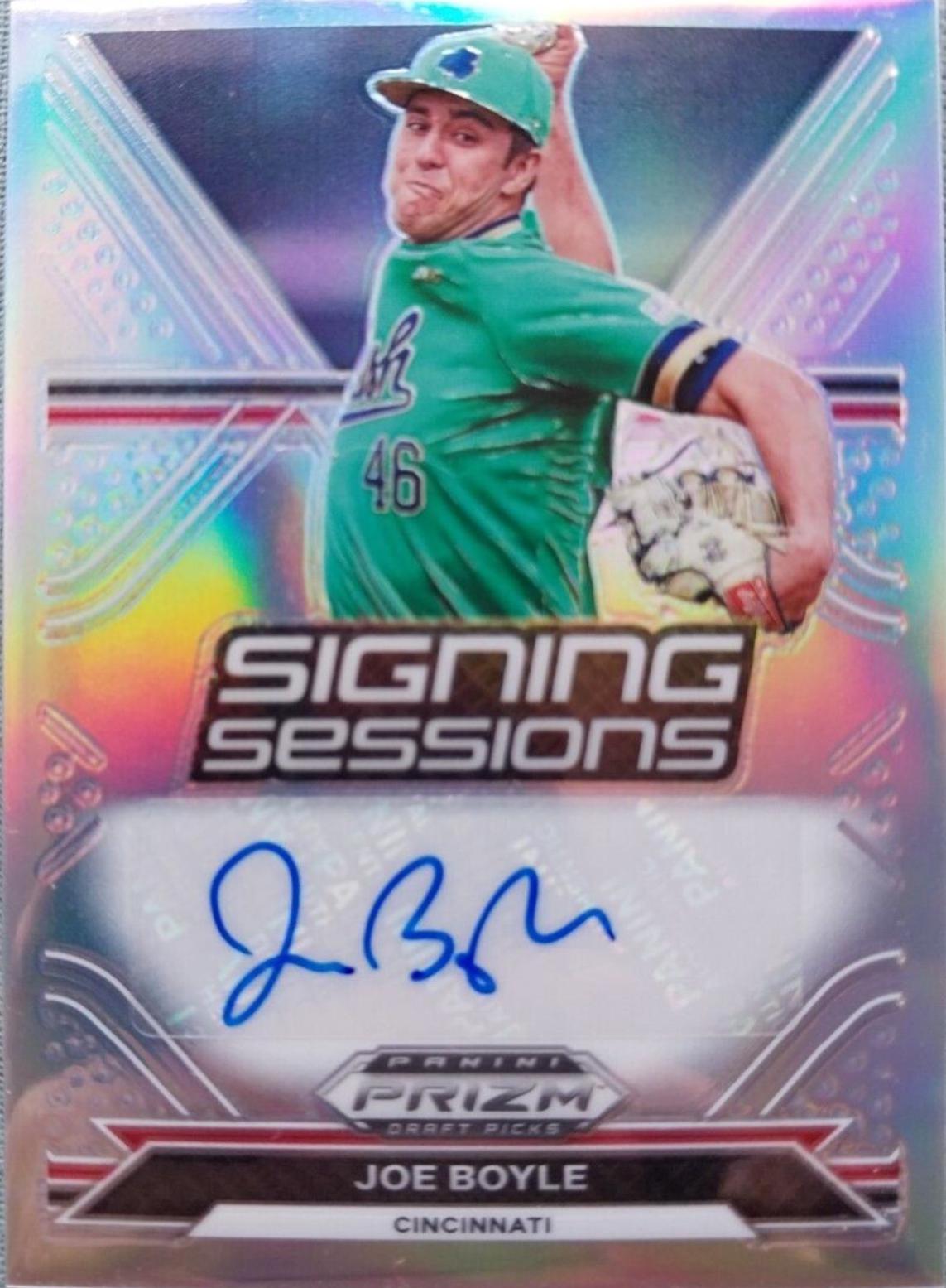 Joe Boyle #SS-JB 2021 Panini Prizm Draft Picks Signing Sessions Autographs Baseball
