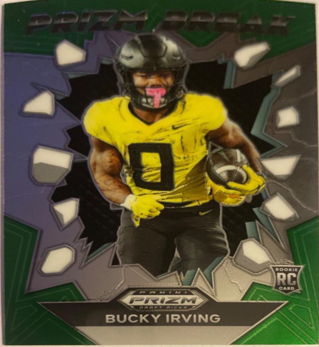Bucky Irving #PB-BIG Football Cards 2024 Panini Prizm Draft Picks Prizm Break