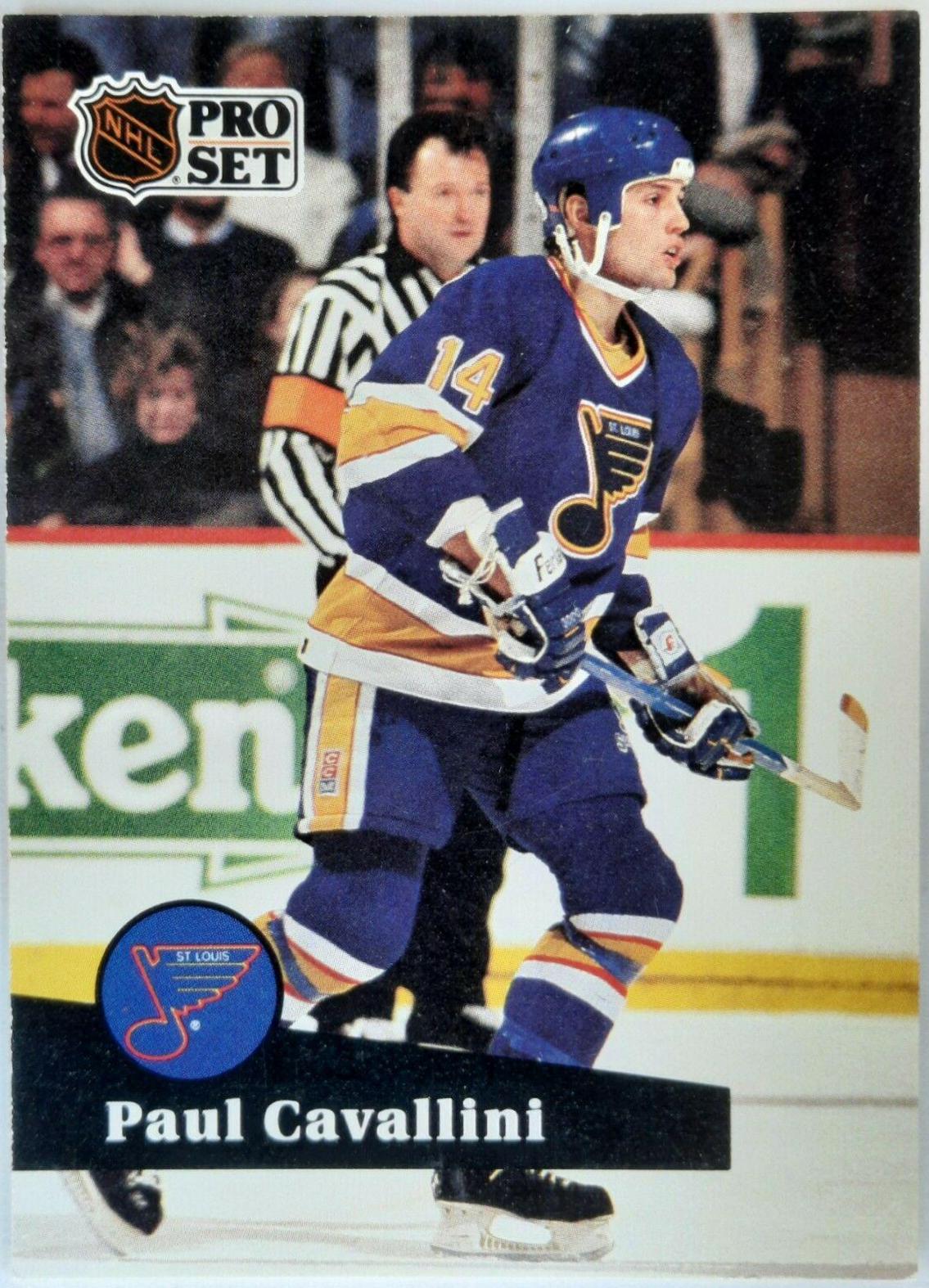 Paul Cavallini #214 Hockey Cards 1991 Pro Set