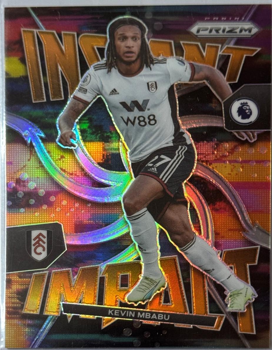 Kevin Mbabu #25 2022 Panini Prizm Premier League Instant Impact