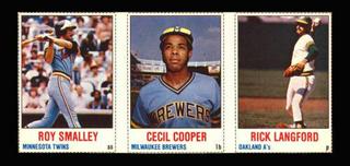 Cecil Cooper, Rick Langford, Roy Smalley