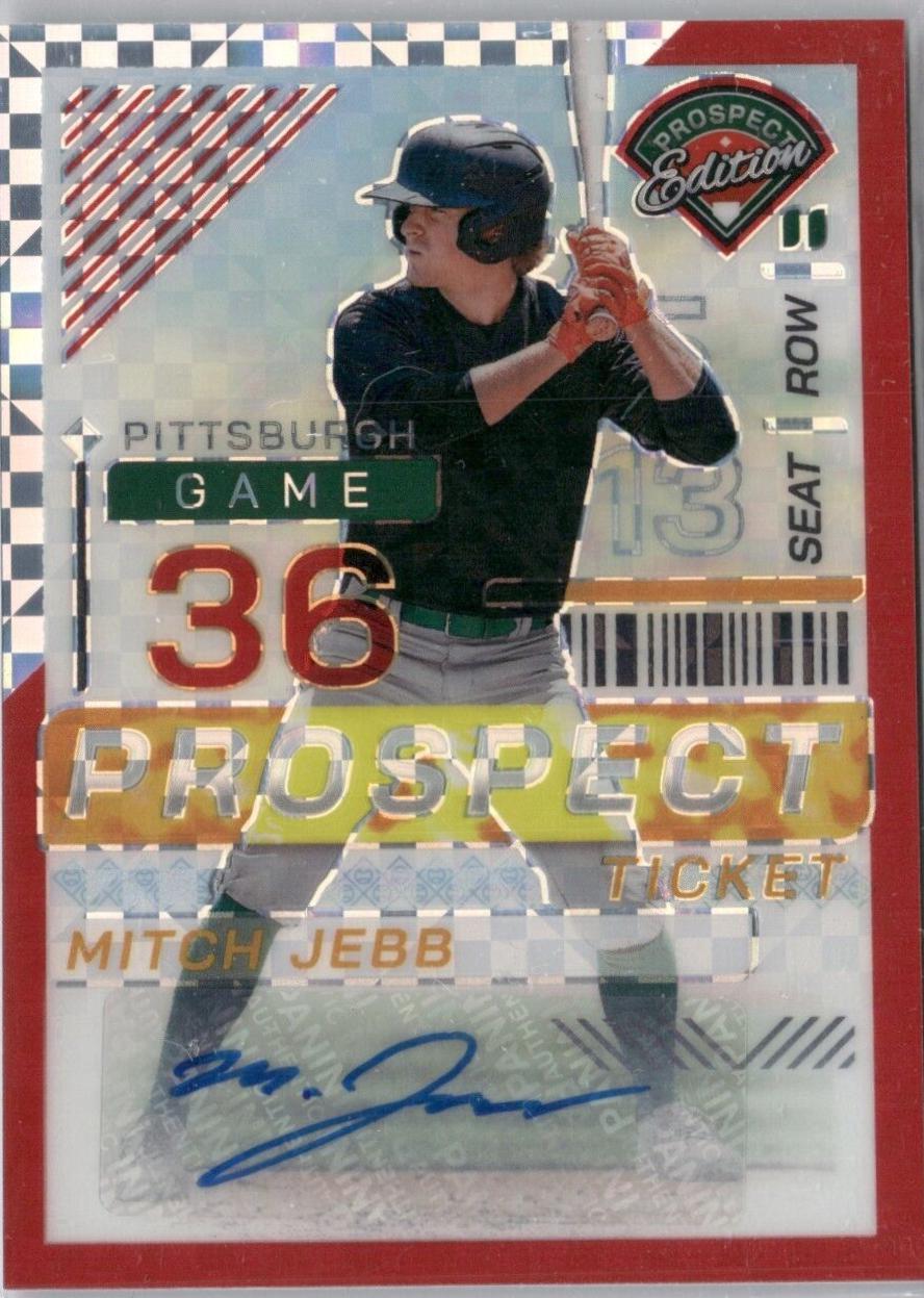 Mitch Jebb [Red Power Holo Ticket Signature] #89