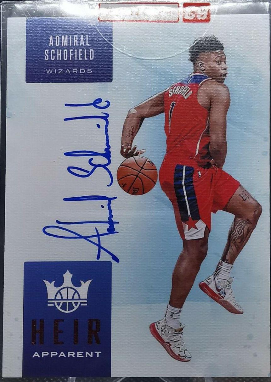 Admiral Schofield #HA-ASC Basketball Cards 2019 Panini Court Kings Heir Apparent Autographs