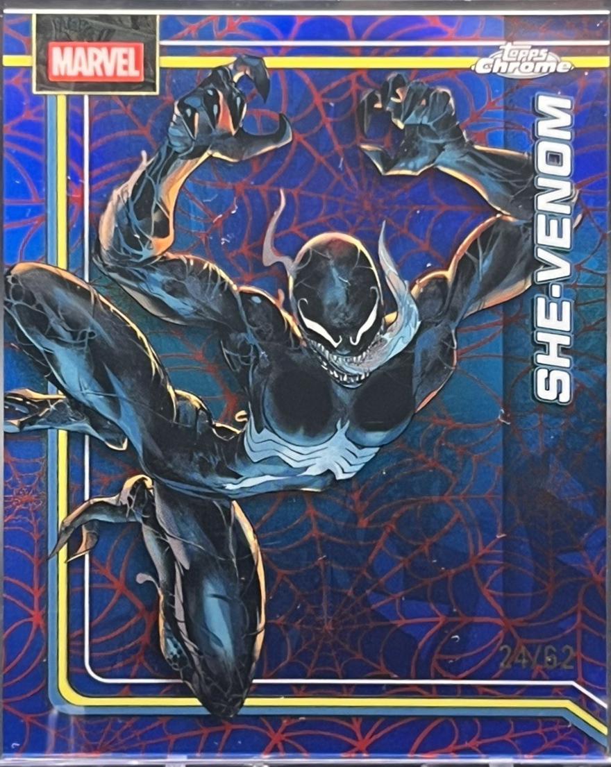 She-Venom Blue Refractor