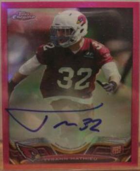 Tyrann Mathieu [Autograph Pink Refractor] #4