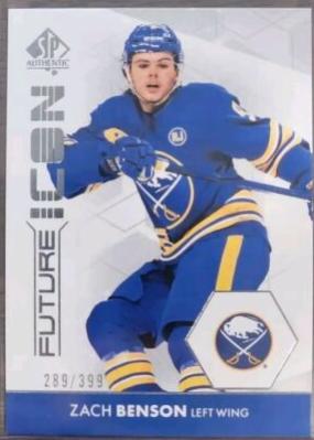 Zach Benson #FI-16 Hockey Cards 2023 SP Authentic Future Icon