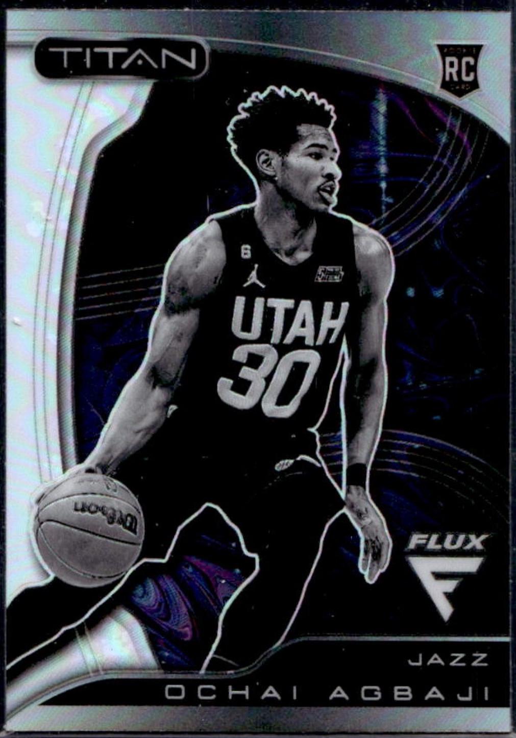 Ochai Agbaji #12 2022 Panini Flux Titan Basketball