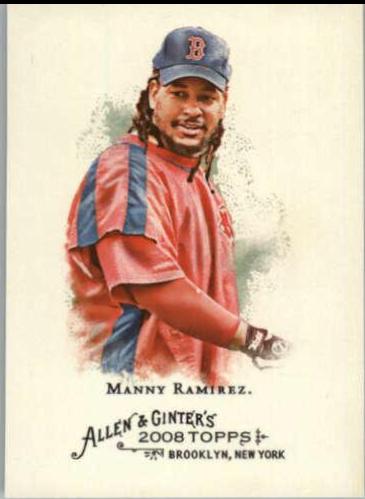 Manny Ramirez #10 Baseball Cards 2008 Topps Allen & Ginter