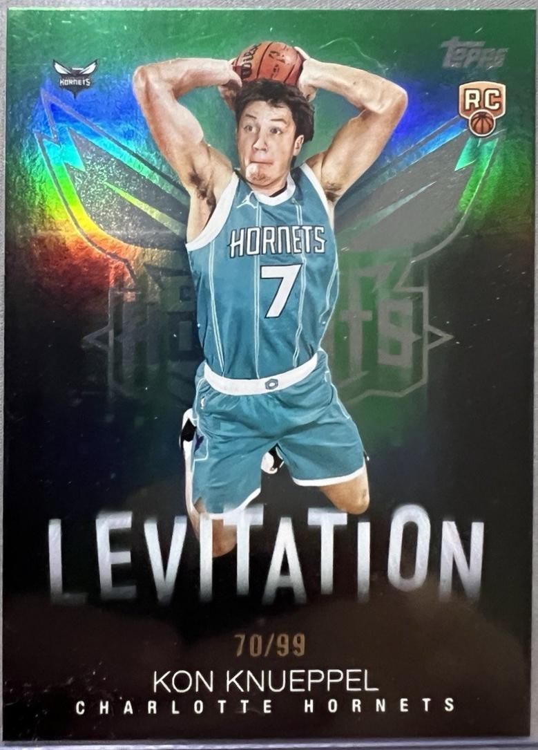 2025 Topps Levitation Kon Knueppel [Green Rainbow] #L-19 card