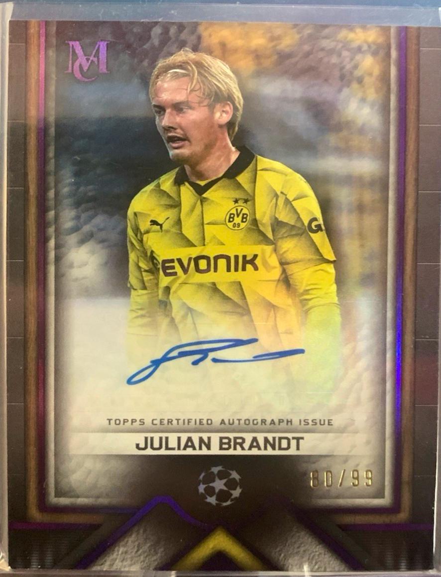 Julian Brandt #AA-BJ2 2023 Topps Museum Ucl Archival Autograph Soccer