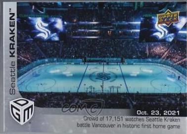 Seattle Kraken #7 Hockey Cards 2021 Upper Deck Game Dated Moments