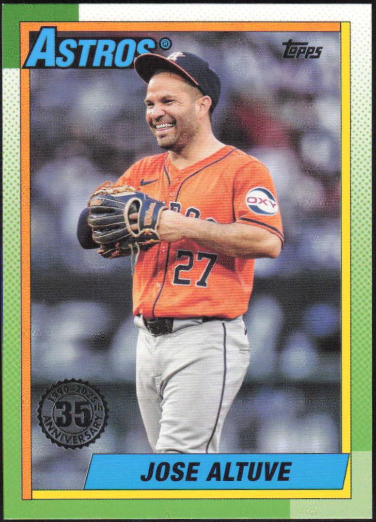Jose Altuve #T90-9 Baseball Cards 2025 Topps 1990