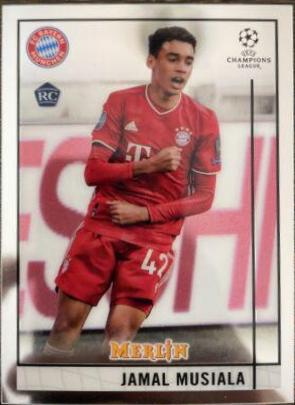 Jamal Musiala #73 Soccer Cards 2020 Topps Merlin Chrome UEFA Champions League