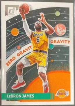 LeBron James #9 Basketball Cards 2023 Panini Donruss Zero Gravity