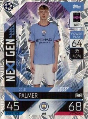Cole Palmer #388 Soccer Cards 2022 Topps Match Attax UEFA League